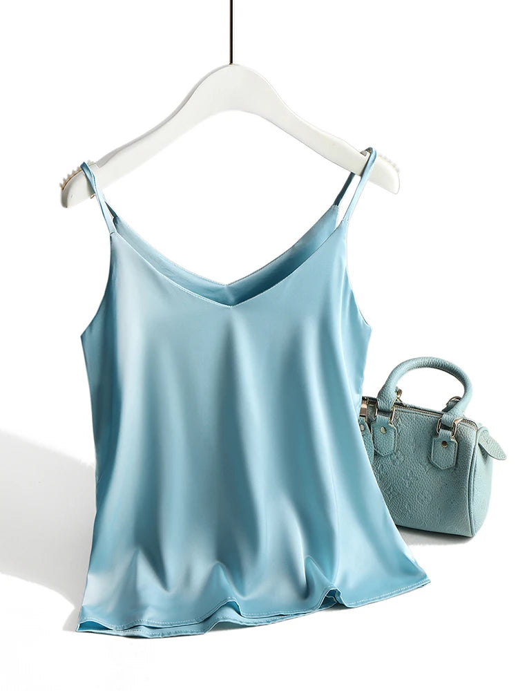 Satin-Look Halter Camisole