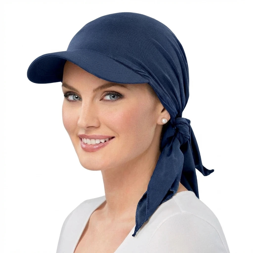 Brimmed Turban Sun Cap