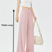 Summer Ice  Pants  Wide Leg Petite To Regular UPF50+  Sunscreen Pants, Breathable, Thin, Hanging Casual Pants Elastic Stretchy