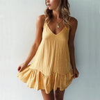 Ruffle Strap A-Line Sundress