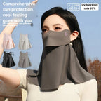 3D Ice Silk UPF50+ UV Protection Face Mask for Women Summer Outdoor Cycling Hiking 360° Face Neck Cover Cool Balaclava Scarf