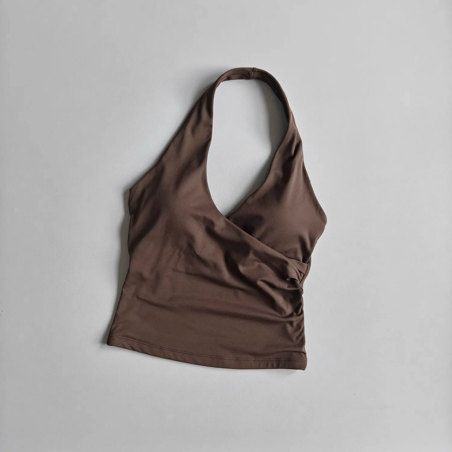 Aurelia Sun Halter V-Neck Sports Bra – Black – image 10