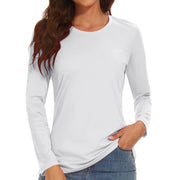 TACVASEN Summer UPF 50+ Long Sleeve Quick Dry High Elastic T-shirts Womens UV/Sun Protection Tee Shirts Hiking Swim Tops Outdoor