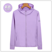 UPF50+ Sun Protection Jacket for Men and Women Sports Clothing Ice Silk skin Coat for Walking Travel and Fishing Sports