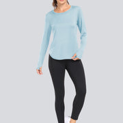 Women T-Shirts Sun Protection Sports Long Sleeves UV Protection Loose Breathable Running Yoga Clothes Fitness