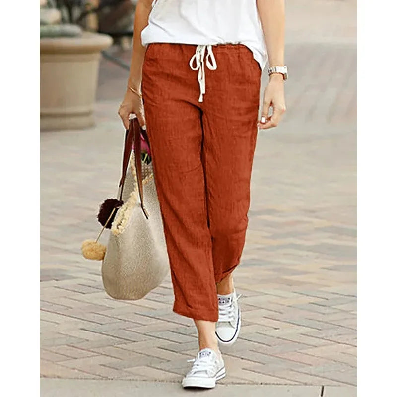 Drawstring Relaxed Everyday Pants