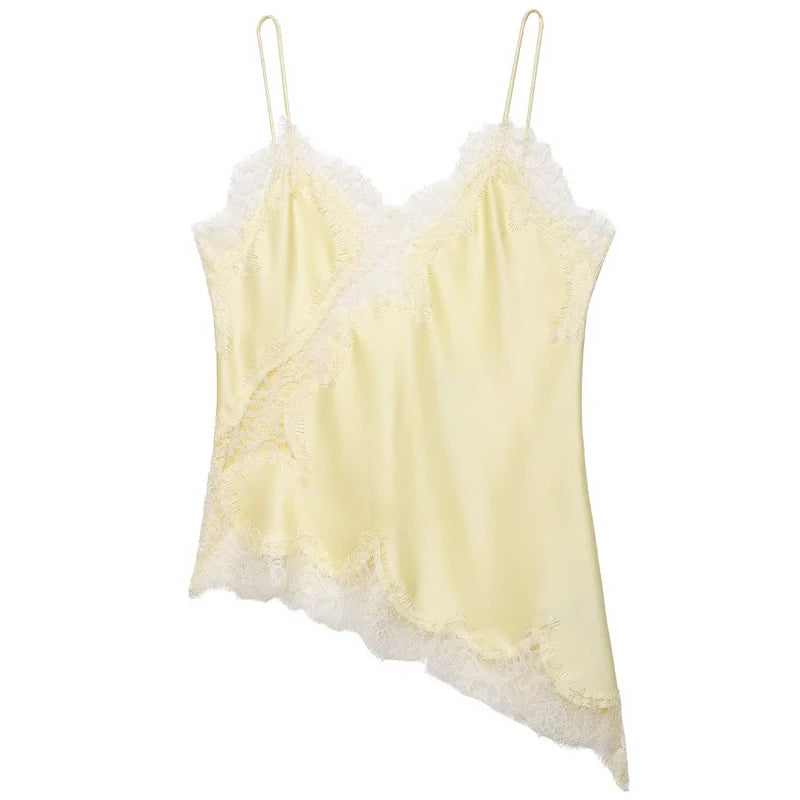 Asymmetric Lace Camisole