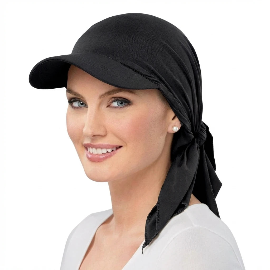 Brimmed Turban Sun Cap