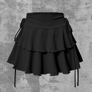 Everyday Elastic-Waist Mini Skirt