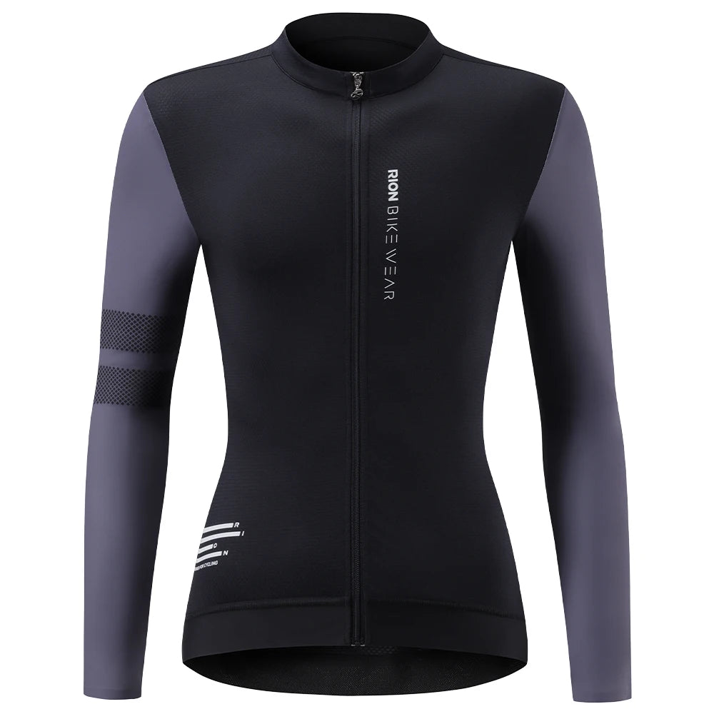 RION Women Cycling Jersey Long Sleeves Shirts Mountain Bike MTB Jerseys Pro Bicycle Clothing T-Shirt Outdoor Sports UPF 50+