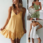 Ruffle Strap A-Line Sundress