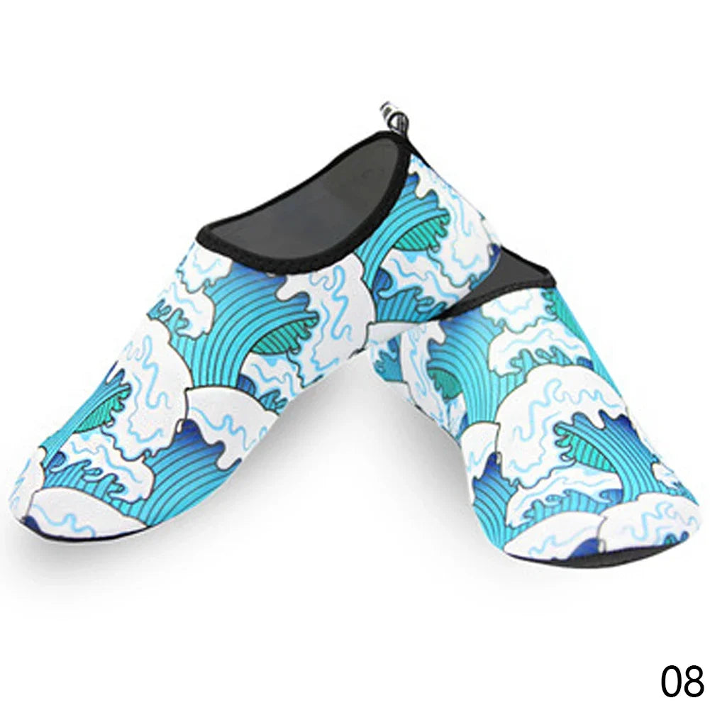 Aurelia Sun Patterned Aqua Socks