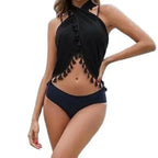 Tassel-Trim Beach Sarong