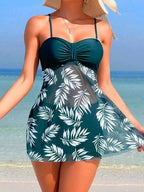 Coastal Swim Dress with Shorts