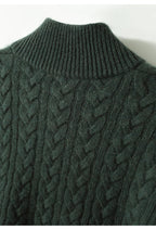 Arden Cable-Knit Cashmere Blend Sweater – Grey