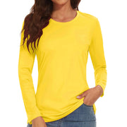 TACVASEN Summer UPF 50+ Long Sleeve Quick Dry High Elastic T-shirts Womens UV/Sun Protection Tee Shirts Hiking Swim Tops Outdoor