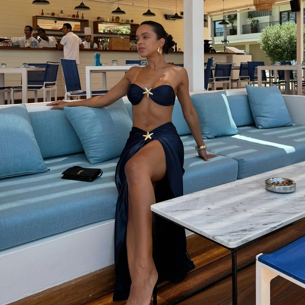 Shimmer Star Bikini with Cover-Up