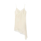 Satin-Look Lace Mini Dress