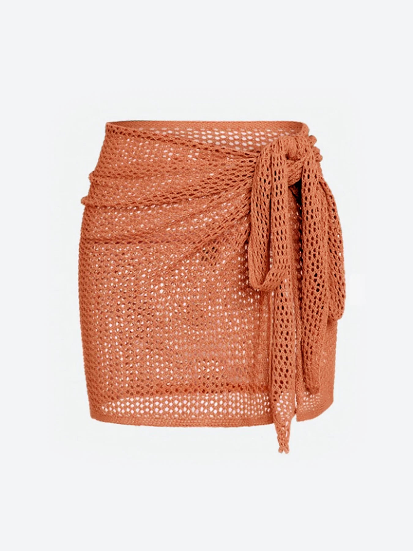 Strappy Knit Split Beach Dress