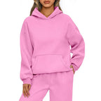 Relaxed Long-Sleeve Pullover Hoodie