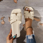 Lightweight Open-Toe Flat Sandals