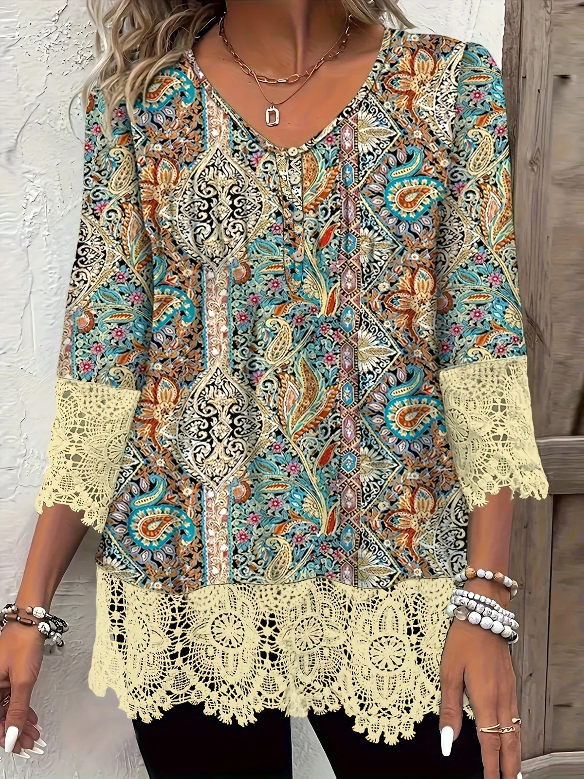 Plus-Size Relaxed Long-Sleeve T-Shirt