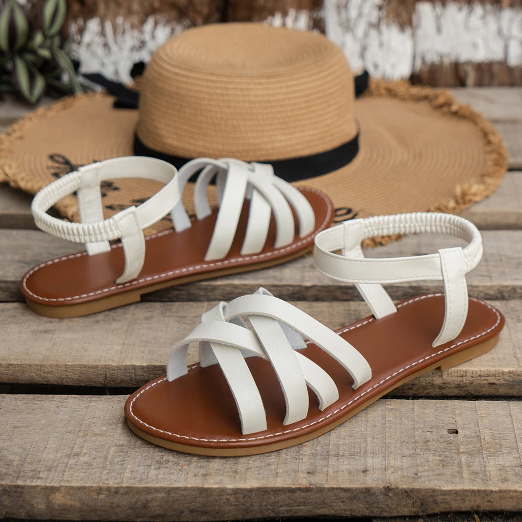 Roman Strap Flat Sandals