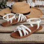 Roman Strap Flat Sandals