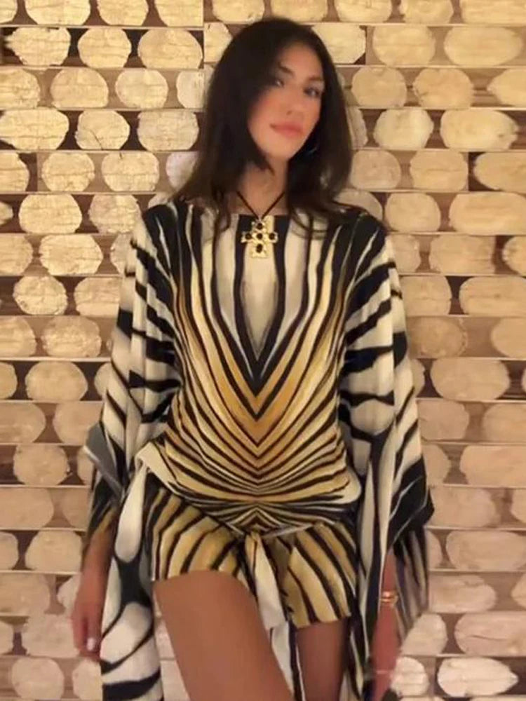 Animal Print Halter Resort Collection