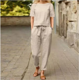 Relaxed Shirt & Wide-Leg Pants Set