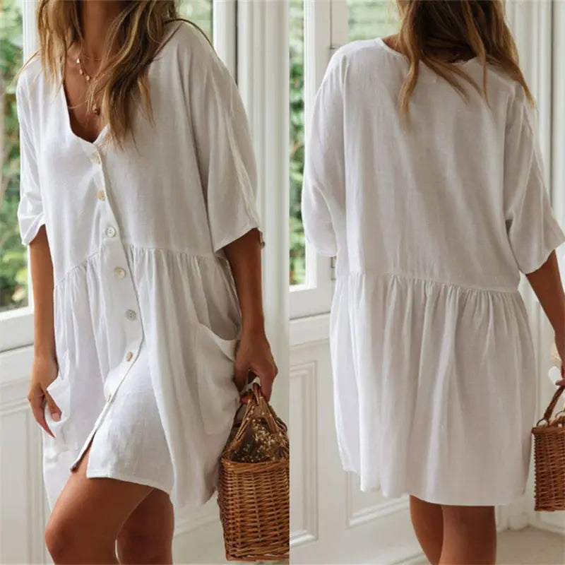 V-Neck Beach Cover-Up Collection