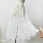 Layered Lace Tulle Skirt