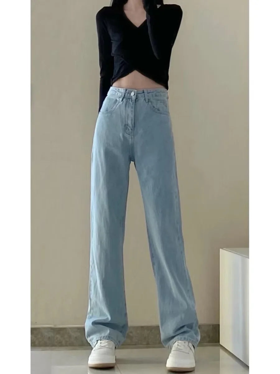 Isla Denim Relaxed Wide-Leg Jeans