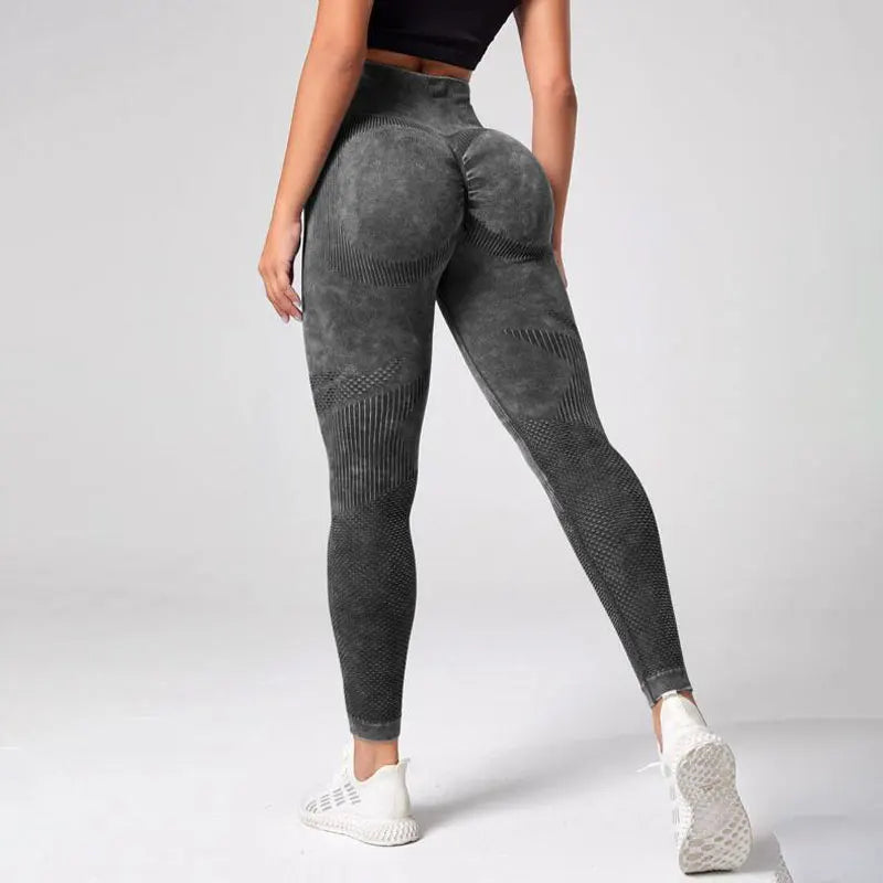 Aurelia Sun Tie-Dye High-Waist Leggings – Blue – image 5