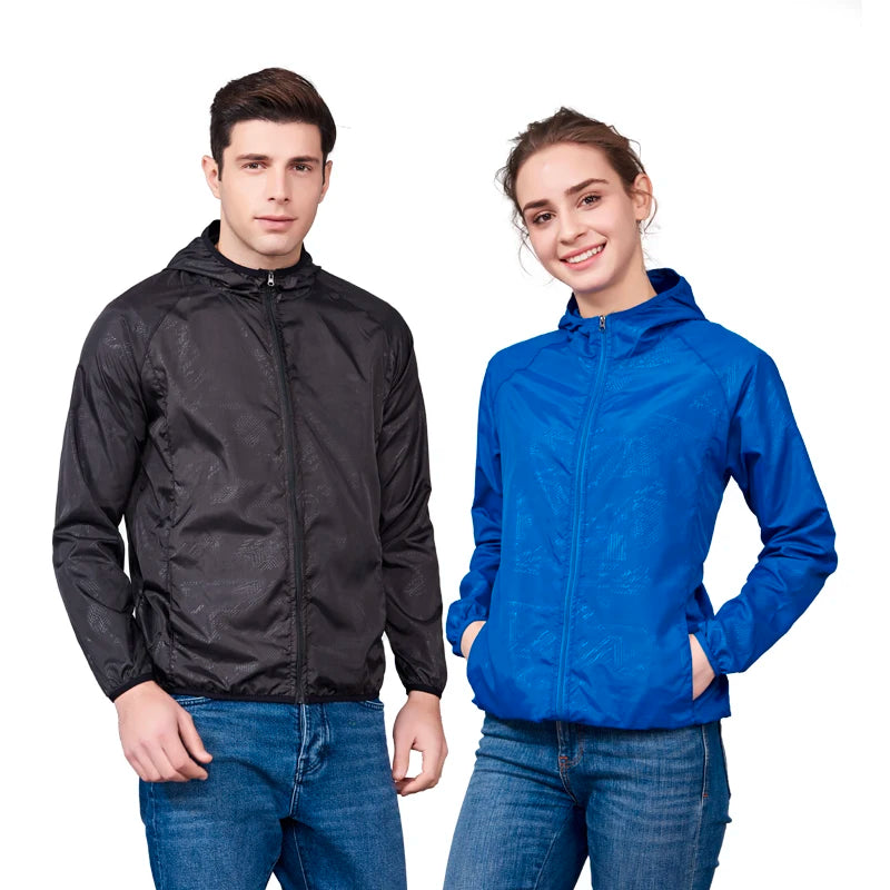 JNLN Unisex Hiking Jacket Men Women Waterproof Quick Dry Camping Windbreaker Outdoor Trekking Fishing Rain Coat Anti UV Clothes