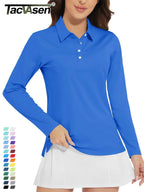 UPF 50+ Long-Sleeve Golf Polo