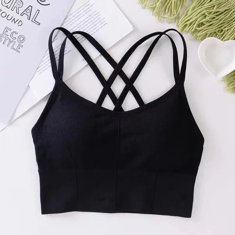 Cross-Strap Comfort Sports Bra