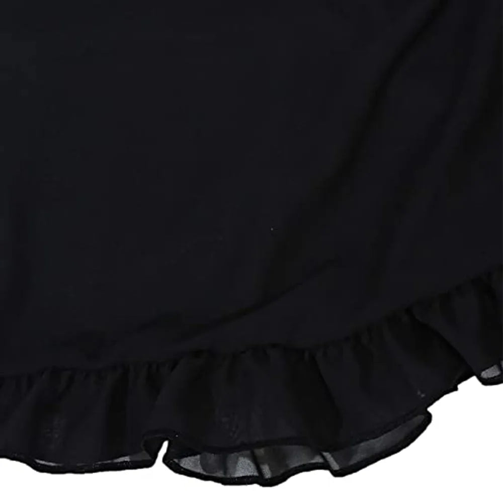 Ruffle-Hem Chiffon Beach Sarong
