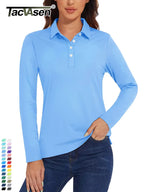 UPF 50+ Long-Sleeve Golf Polo