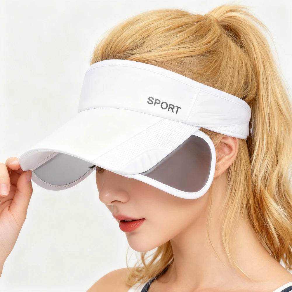 Retractable-Brim Open-Top Visor