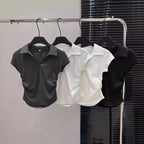 Slim Cotton Crop Tee