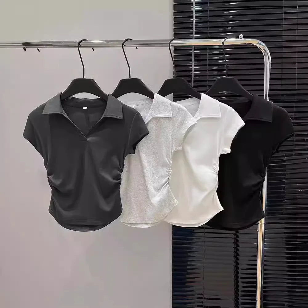 Slim Cotton Crop Tee