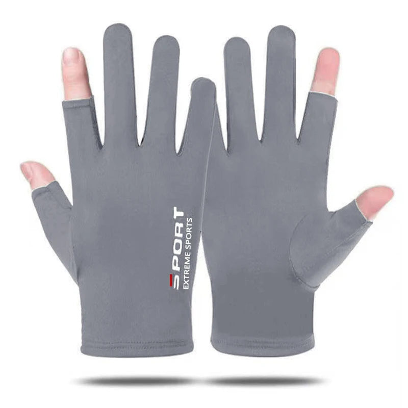 Anti-UV Men Women Fishing Gloves Sunscreen Antiskid Spring   Breathable Cycling Sport Gloves Fishing
