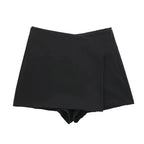 Asymmetric High-Waist Skort