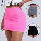 Knitted High-Waist Pencil Skirt