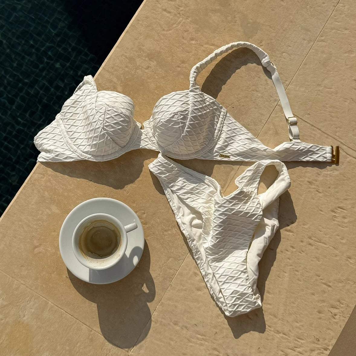Polka Dot Bandeau Bikini
