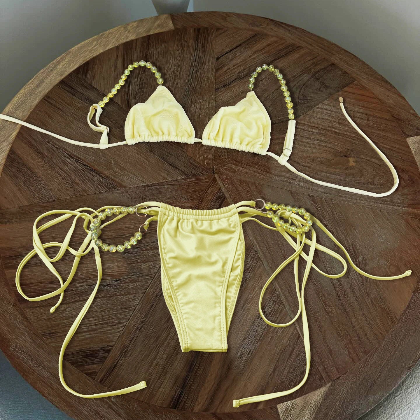 Beaded Bandeau Micro Bikini