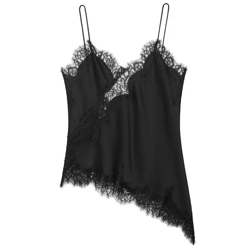 Asymmetric Lace Camisole