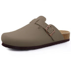Suede Cork-Footbed Mules