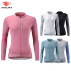 RION Women Cycling Jersey Long Sleeves Shirts Mountain Bike MTB Jerseys Pro Bicycle Clothing T-Shirt Outdoor Sports UPF 50+